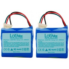 로티브 2 팩 7.2V 3500mAh Ni-MH 진공 청소기 교체 배터리는 7.2V iRobot 4409709 및 iRobot Braava 380T 390T iRobot Mint 52, 단일옵션