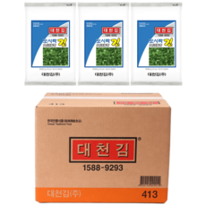 대천김 도시락김 5g 30봉, 30개
