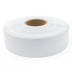 17mm ~ 80mm 18650 리튬 배터리 열 수축 튜브 PVC 필름 슬리브 이온 랩 커버 피부 절연 외장, [03] White, [08] Width 40mm x 1meter, 1개