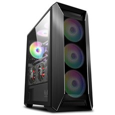 3RSYS L560 SE 컴퓨터 PC 미들타워 케이스 블랙, 단일상품
