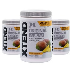 Xtend 오리지널 7g BCAA 망고 매드니스, 405g, 3개