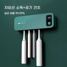 네봉지 칫솔 살균기 무선 휴대용 UV 살균 건조기, 6 901 반 고흐 그린 [200초 고효율 스마트 살균
