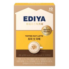 EDIYA COFFEE 太妃糖拿鐵, 20g, 10條, 1盒