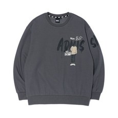 메온셀 BUNKERBUSTER 스트릿 보이 맨투맨 DARK GREY (MN4TU843-073)
