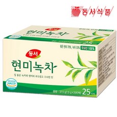 동서 현미녹차 25T / 침출차/티백차/녹차/국내산, 1.5g, 25개입, 1개