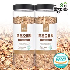 토종마을 [토종마을]HACCP인증 국산 볶은오트밀 350g X 2통, 상세페이지참조