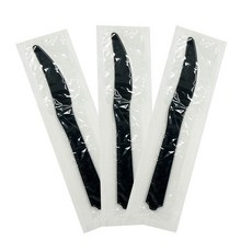 일회용나이프 개별포장 검정 위생나이프 배달 피크닉 포장 2000개, 2개