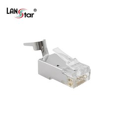 랜스타 CAT7 STP RJ45 모듈러 컨넥터 잭 실버 40016 랜/광통신 장비-랜케이블/랜장비, 1개