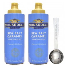 Ghirardelli 기라델리 씨 솔트 카라멜 소스 Sea Salt Caramel Flavored Sauce 482g 2팩