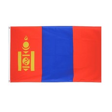 몽골 국기 대형 깃발 mongolia national flag 게양기 응원 벽장식, 1개
