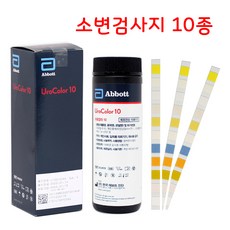 애보트 유로칼라 유린 당뇨 단백뇨 뇨 소변 검사지 소변검사스틱 4종 10종 100매입, 1개