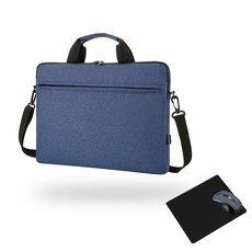 썸바잉 심플 비즈니스 노트북 서류가방 + 마우스패드, 네이비