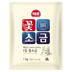 해표 꽃소금, 1kg, 4개