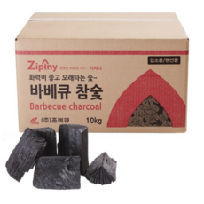 지피니 바베큐참숯, 10kg, 2개