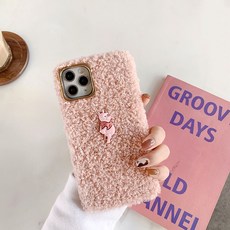 양털 울 곰돌이 큐트 적용 OPPORENO4 핸드폰케이스 RENO4SERENO3PRO 커플 K7K5K3 애니메이션 여성
