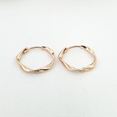 14k꼬임링귀걸이