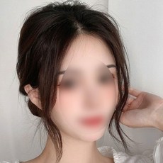 여자 앞머리 에스자 웨이브 사이드뱅 피스 부분 가발 단발머리 붙임 숏단발 앞머리가발, 1개, 검정_ONE - 단발가발