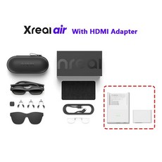 비디오안경 XREAL Air Nreal Air 스마트 AR 안경 휴대용 130 인치 우주 거대 스크린 1080p 시청 모바일 컴퓨터 3D HD 개인 시네마, [02] Nreal for PC HDMI