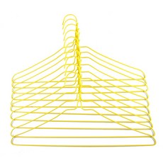코디스 국내생산 칼라 세탁소 코팅옷걸이 50개, 세탁소(노랑)50개, 1set