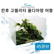 [바보사랑] 칸후 고퀄리티 45큐브 올디아망 어항 45X45X45cm(6T), 1개