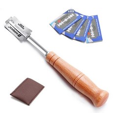 빵 커터 반죽 득점 토스트 나이프 면도기 도구 교체 전문 주방 보호 커버, 1. 1 Cutter 5 Blades, 1개
