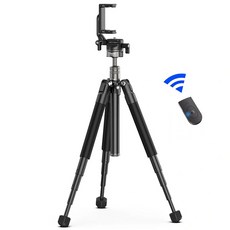울란지 MT-63 알루미늄 포터블 휴대용 미니 셀카봉 삼각대 / 블루투스 리모컨 증정 T028GBB1, 1개