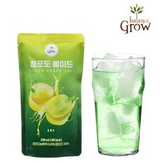 밸런스그로우 청포도주스 에이드음료 편의점음료 파우치 230mlx10팩(빨대제공), 10팩, 230ml