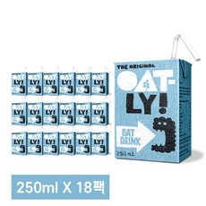 오틀리 귀리음료 오리지널, 250ml, 18개