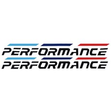 BM 퍼포먼스 자동차스티커 화이트 차량용데칼, 1개