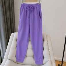 시즌영 커다랗다 여성 봄가을 얇은 조거 배기 츄리닝바지 그레이9 부 여름
