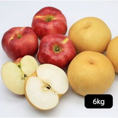 열매나무 열매나무 못난이 사과배 세트 총 6kg (거창못난이사과 3kg+못난이신고배 3kg), 단일옵션