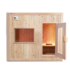 친환경편백아트 편백 원적외선 건식 4인 사우나 의자형 P942