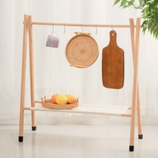  조립식 감성 캠핑 우드 인디언 행어 조리도구 용품 걸이 쉘프 선반, 선반-[빅 사이즈] 