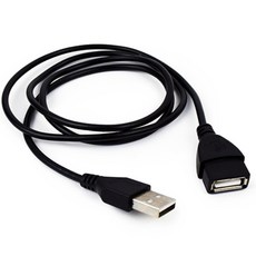 USB 연장 케이블 선, 1m, 1개 - 다이소usb연장케이블