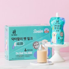 닥터할리 강아지 저지방 펫밀크 노령견 시니어, 10개, 200ml - 펫스웨트