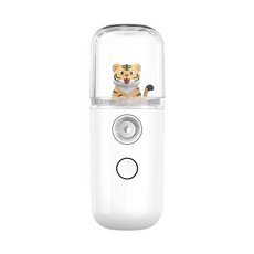 얼굴스팀기 스티머 나노 스프레이 보습 페이셜 스티머 USB 콜드 기계 미니 휴대용 뷰티 가습기 스킨 케어 도구, 7.white tiger