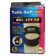 툴리스 소프트 더블 무릎보호대 기능성무릎보호대 툴리스보호대 툴리스무릎보호대 등산용무릎보호대+ar;ud*, ★-정품;우-S_30cm-33cm-☆