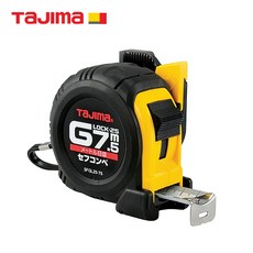 타지마 G그립 자동줄자 SFGL25-75 안전 벨트홀더 7.5mx25 1개(낱개), 1세트