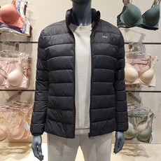 [FILA 언더웨어] NC터미널점 ##젊은감성##여성 경량패딩 하프넥 쟈켓FI4DJE6642FBLK