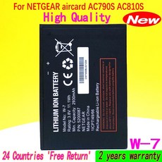 전기 대패 2930mAh 배터리 W7 NETGEAR Aircard AC790S AC810S Sierra 무선 라우터 충전식 추적 번호, 한개옵션0
