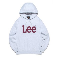 LEE 리 빅 트위치 로고 후드 티셔츠 라이트 그레이
