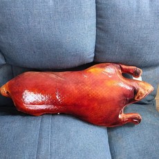 가짜음식 모형 가짜 생선구이 치킨 디스플레이 식당 식사 음식촬영 소품, 양면 프린트 베개 사이즈 설명 참조, 오리구이(45x20cm)