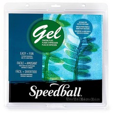 Speedball 젤 프린팅 플레이트 30.5cm x 30.5cm(12인치 x 12인치) 블록 모노프린트용, 12