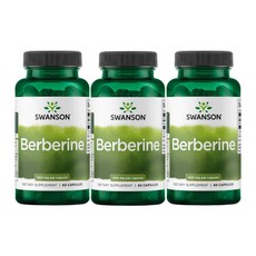  스완슨 베르베린 400mg Berberine 60캡슐 3병, 3개 