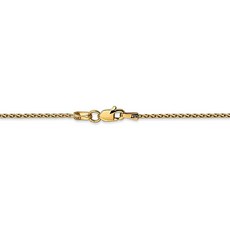 Jewelry Stores Network 14K 옐로우 골드 Spiga를 체인 발찌
