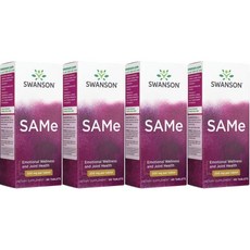 스완슨 SAMe 200mg, 4개, 60정, 60정