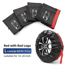 자동차 타이어 커버 케이스 스페어 보관 가방 휠 휴대용 보호대, 9.T0015 16-20 inch, 1개