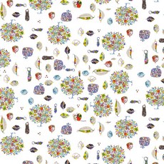아사쿠라 염색 직물 초 발수 보자기 흐름 일로 일로의 숲 (평직 96cm), 1