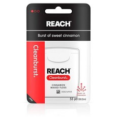 Reach 클린버스트 왁스 치실 시나몬향 55야드 핫템 잇템, 5개