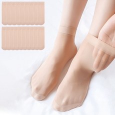 아띠Ahtty 여성용 고탄력 슬림핏 발목 스타킹 20P